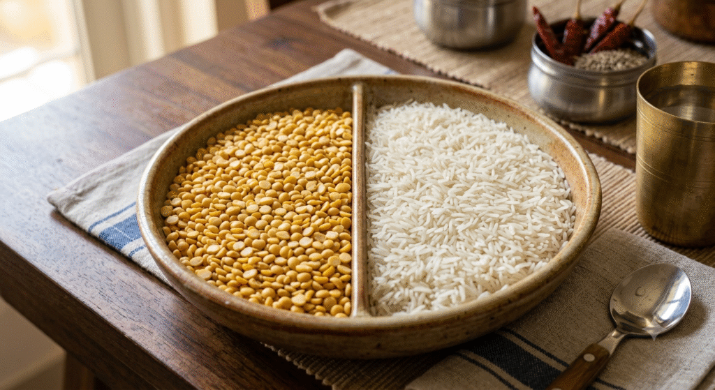 Daal and chawal